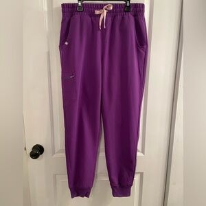 Figs High Waisted OG Scrunch Zamora Jogger Scrub Pants Magic Purple Rare Medium